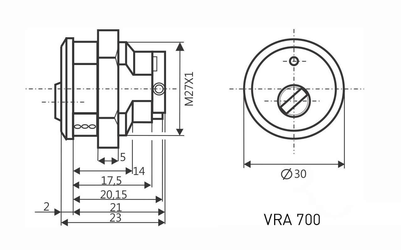 Características VRA 700 1